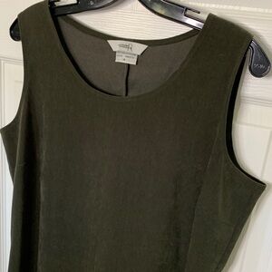 Dark green suede tank dress 14